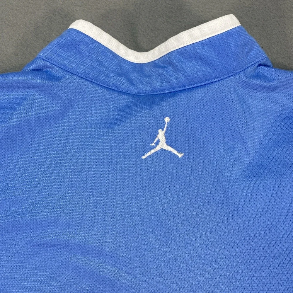 Vintage Jordan UNC Tarheels Mens Medium /4 Zip Warm Up Shooting Shirt Basketball